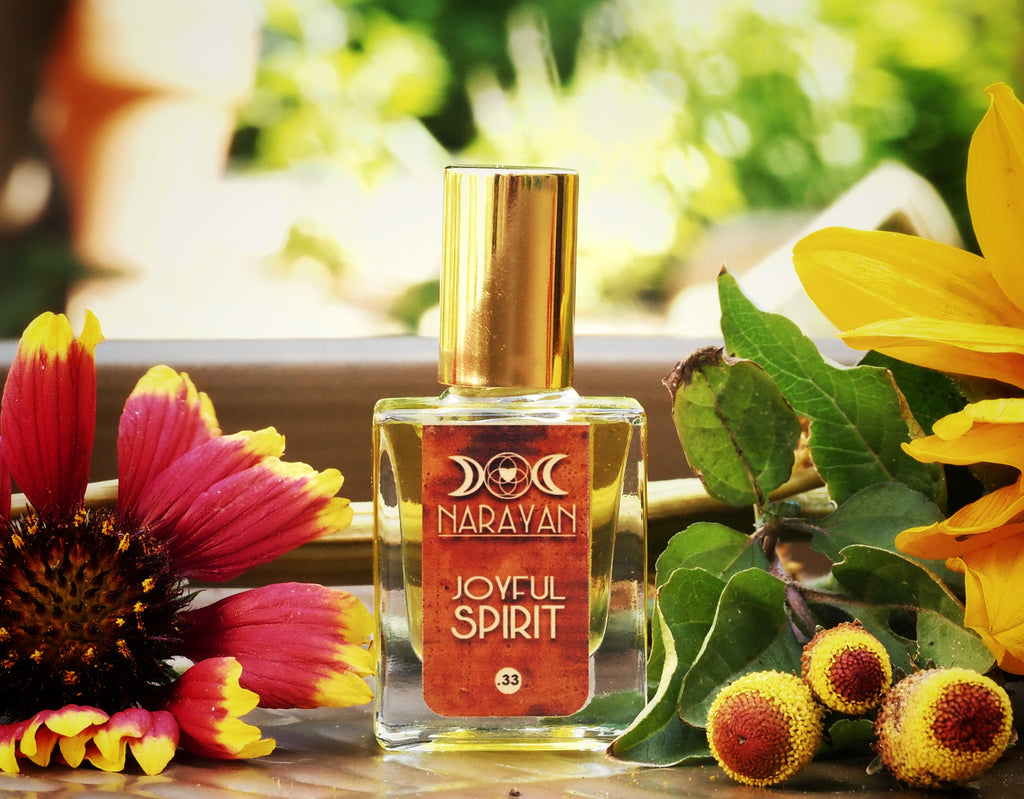Joyful Spirit .  Aroma Gold . Therapeutic Parfume