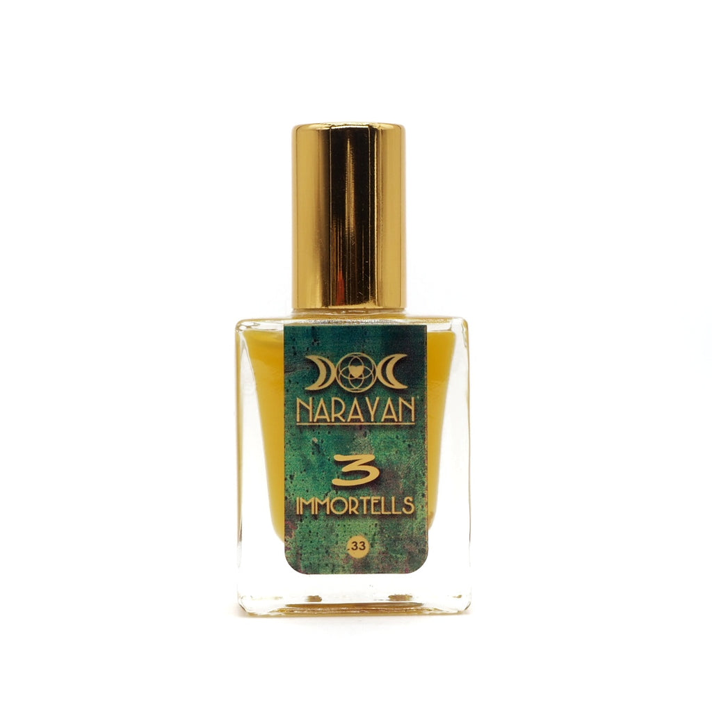 3 Immortelles . Aroma Gold . Therapeutic Parfume